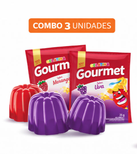 Gelatina Gourmet Sabor Uva 25g