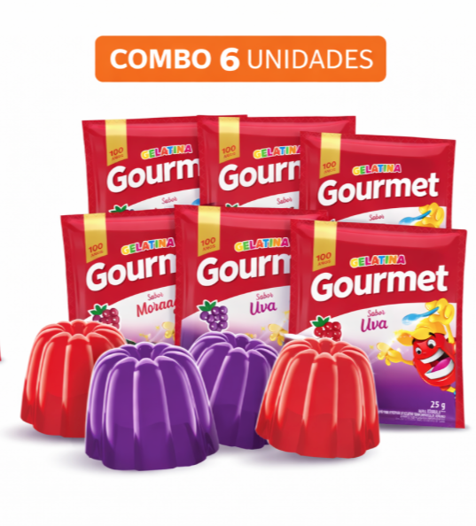 Gelatina Gourmet Sabor Uva 25g